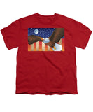 Saturn V Eagle Moon Launch - Youth T-Shirt