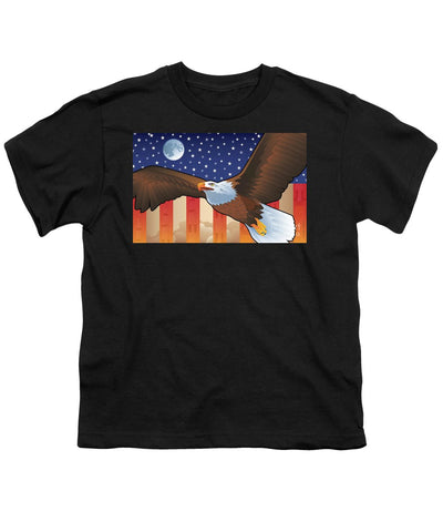 Saturn V Eagle Moon Launch - Youth T-Shirt