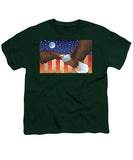 Saturn V Eagle Moon Launch - Youth T-Shirt