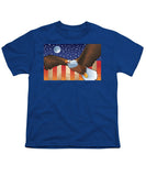 Saturn V Eagle Moon Launch - Youth T-Shirt