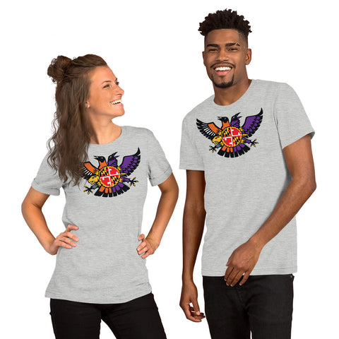 Maryland Birdland Terp Crest, Short-Sleeve Unisex T-Shirt