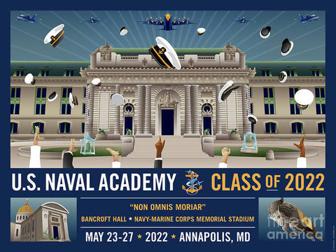 USNA Class of 2022 Commissioning Week - Art Print