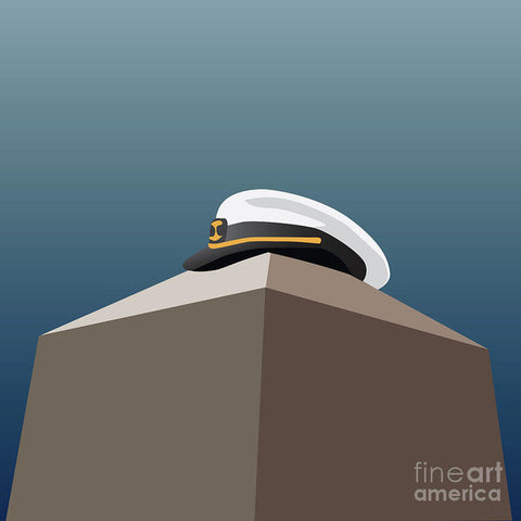 USNA Herdon Monument Covered - Art Print